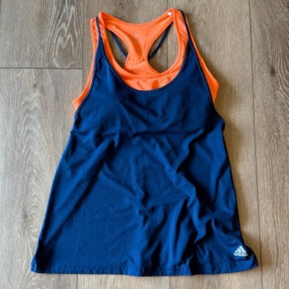 Adidas Climalite Tennis Pickleball Skort + Tank Set Navy Small - Picture 2 of 11